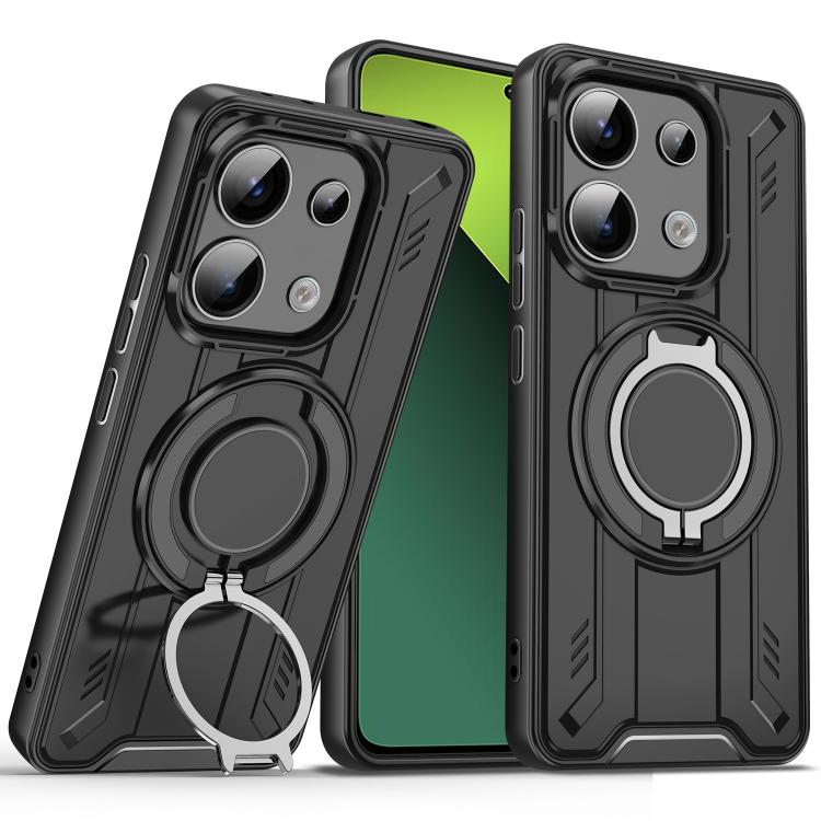 For Redmi Note 13 Pro 5G Rotating Ring Holder Magnetic MagSafe Phone Case