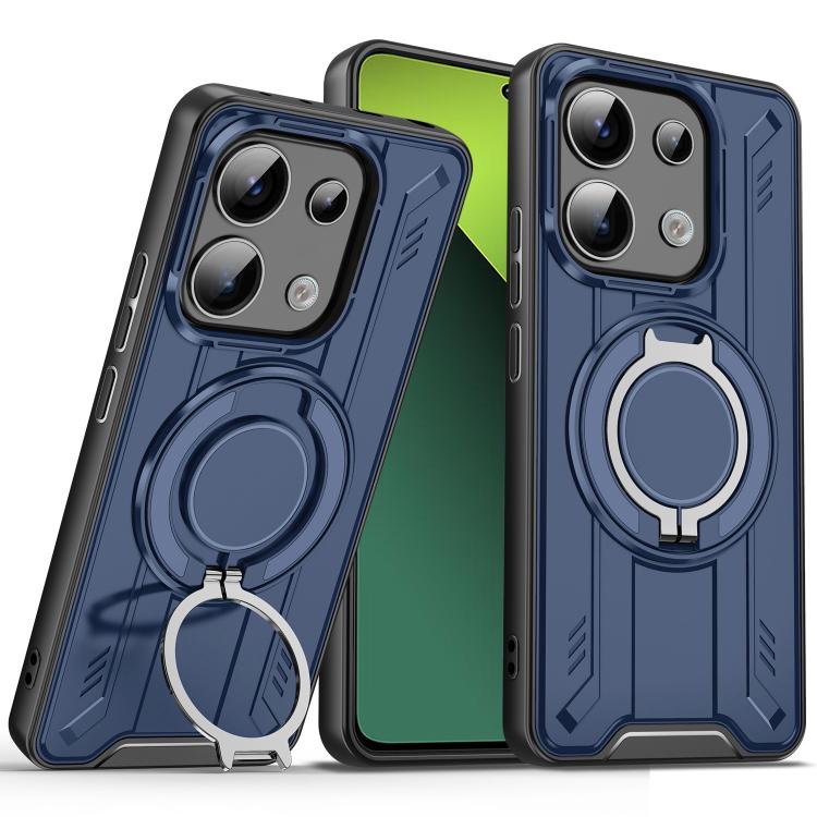 For Redmi Note 13 Pro 5G Rotating Ring Holder Magnetic MagSafe Phone Case