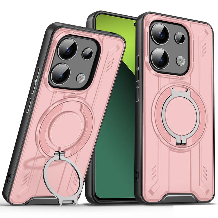 For Redmi Note 13 Pro 5G Rotating Ring Holder Magnetic MagSafe Phone Case