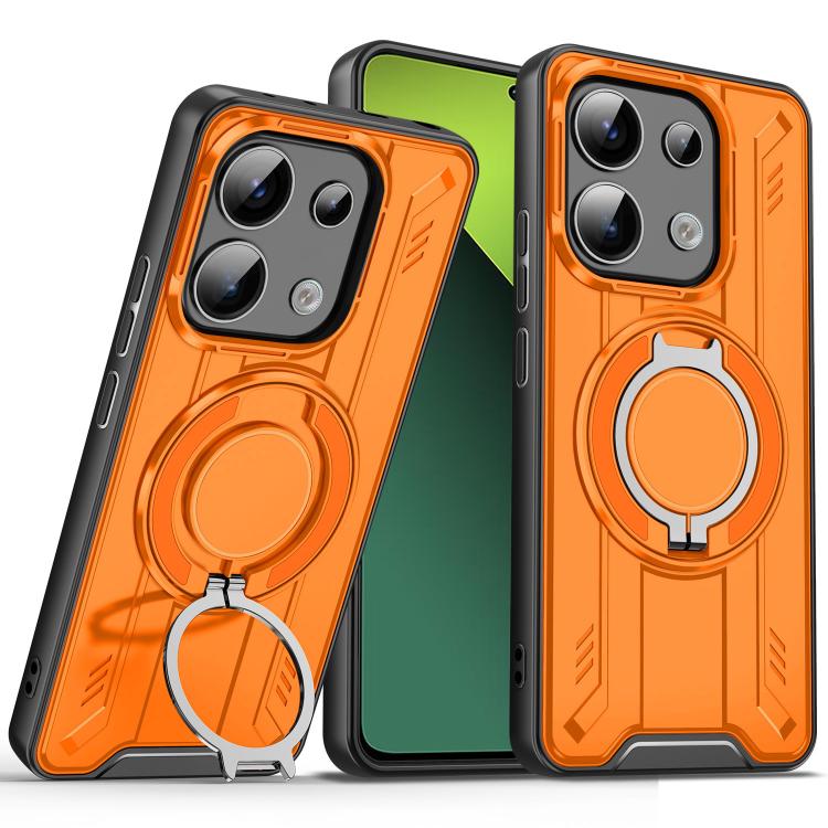 For Redmi Note 13 Pro 5G Rotating Ring Holder Magnetic MagSafe Phone Case