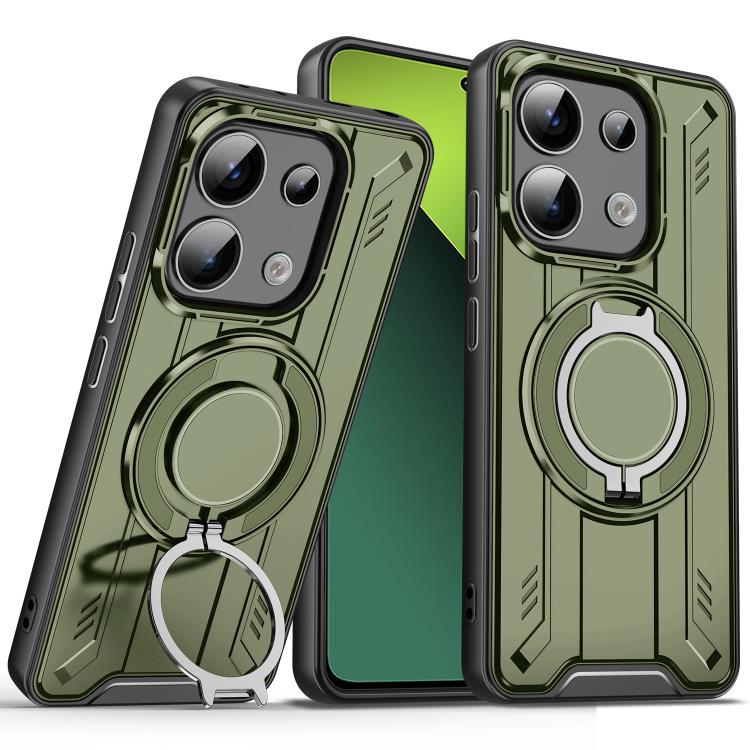 For Redmi Note 13 Pro 5G Rotating Ring Holder Magnetic MagSafe Phone Case