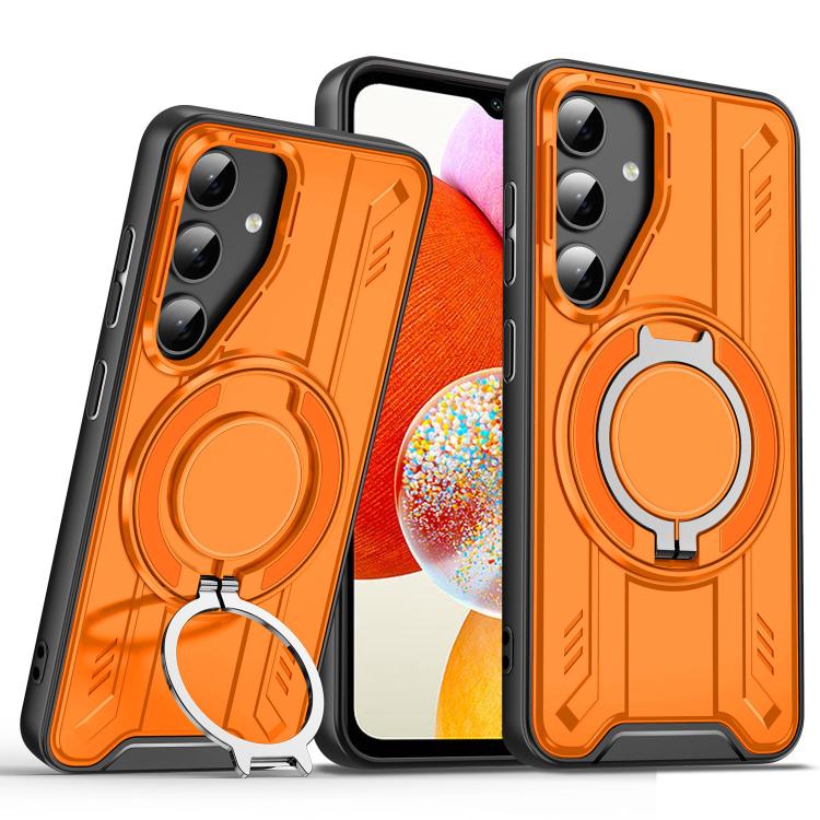 For Samsung Galaxy A14 5G / 4G Rotating Ring Holder Magnetic MagSafe Phone Case
