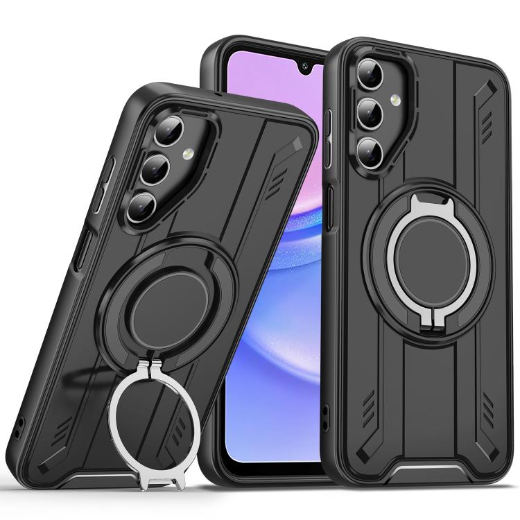 For Samsung Galaxy A15 5G / 4G Rotating Ring Holder Magnetic MagSafe Phone Case