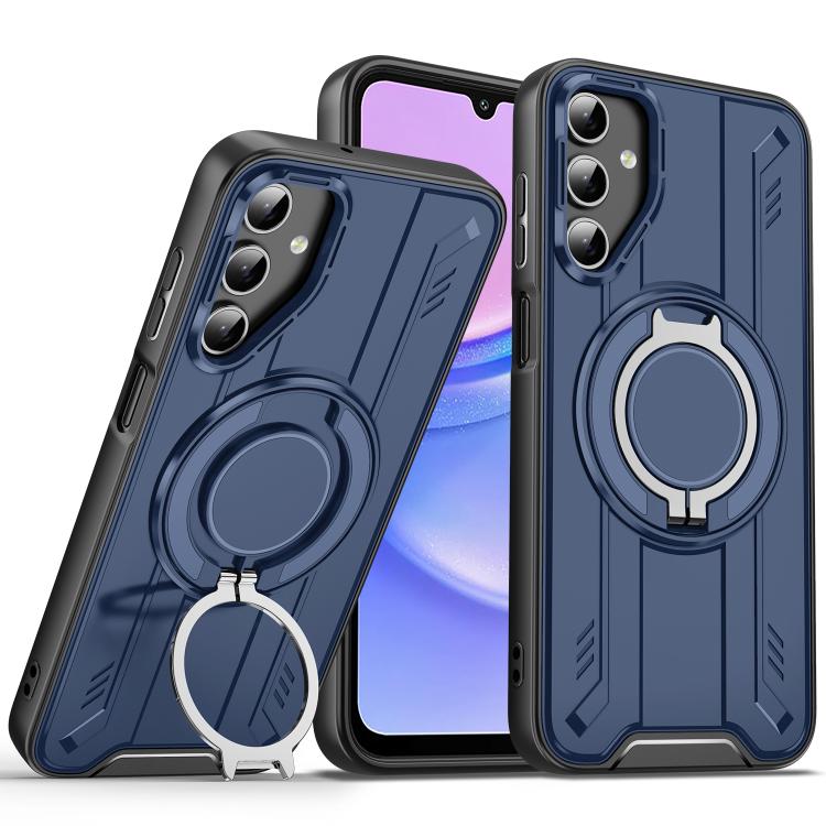 For Samsung Galaxy A15 5G / 4G Rotating Ring Holder Magnetic MagSafe Phone Case