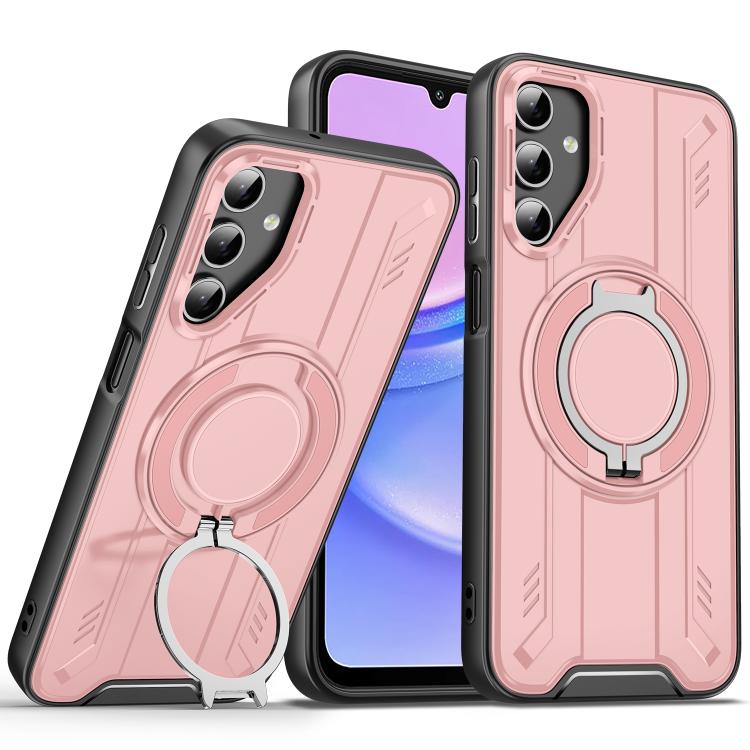 For Samsung Galaxy A15 5G / 4G Rotating Ring Holder Magnetic MagSafe Phone Case