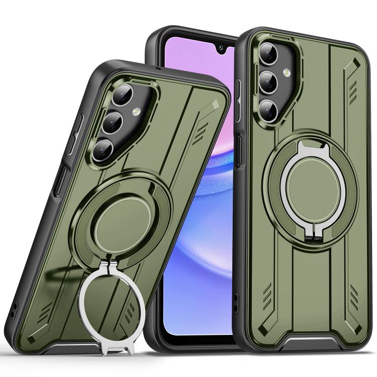 For Samsung Galaxy A15 5G / 4G Rotating Ring Holder Magnetic MagSafe Phone Case