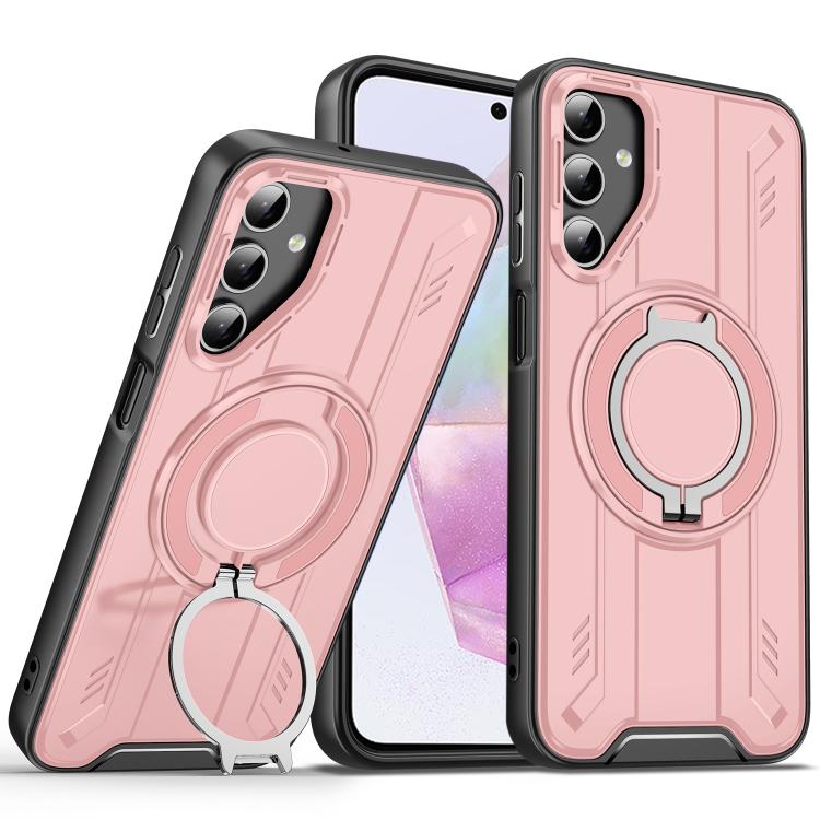 For Samsung Galaxy A35 / A55 5G Rotating Ring Holder Magnetic MagSafe Phone Case
