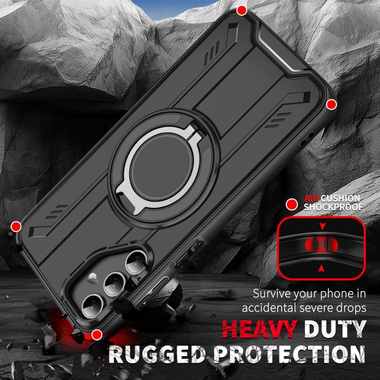 For Samsung Galaxy A15 5G / 4G Rotating Ring Holder Magnetic MagSafe Phone Case