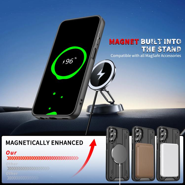For Samsung Galaxy A15 5G / 4G Rotating Ring Holder Magnetic MagSafe Phone Case