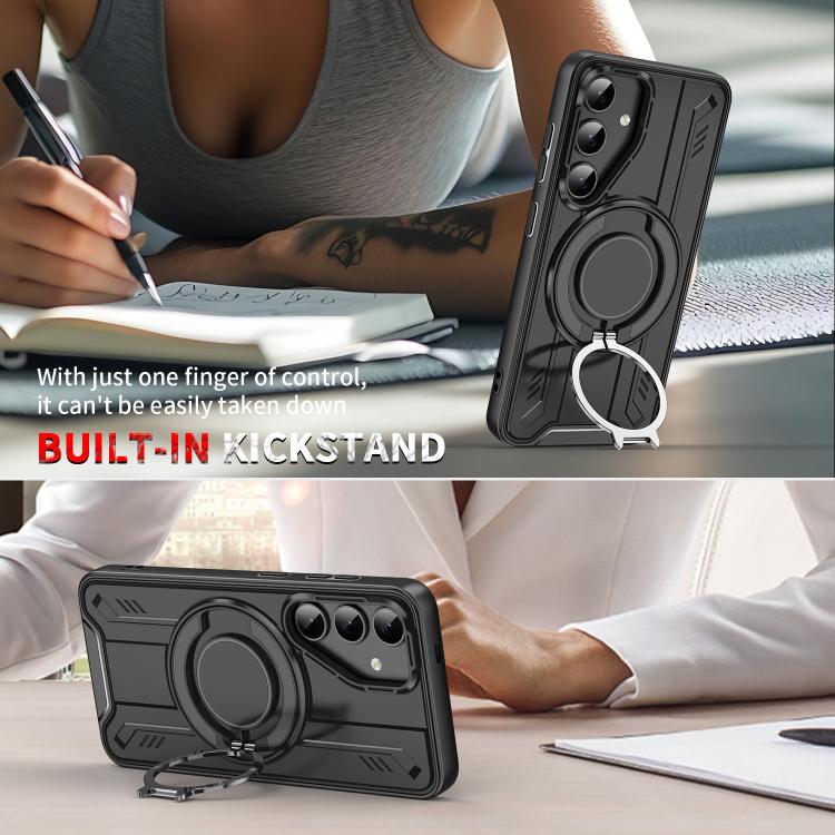 For Samsung Galaxy S23 FE 5G Rotating Ring Holder Magnetic MagSafe Phone Case