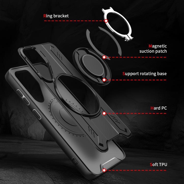 For Samsung Galaxy S23 5G Rotating Ring Holder Magnetic MagSafe Phone Case