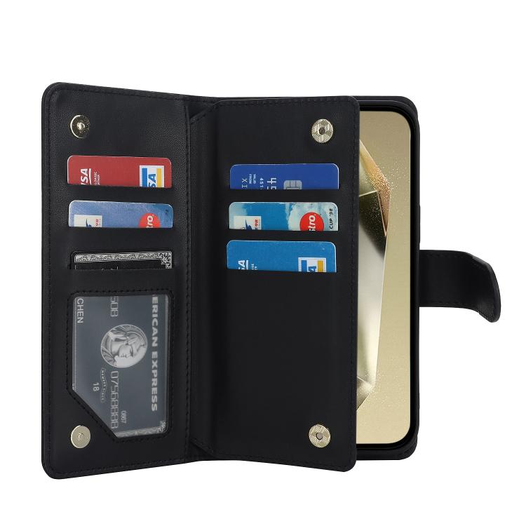 For Samsung Galaxy S25 Ultra 5G Multi-Card Wallet RFID Leather Phone Case