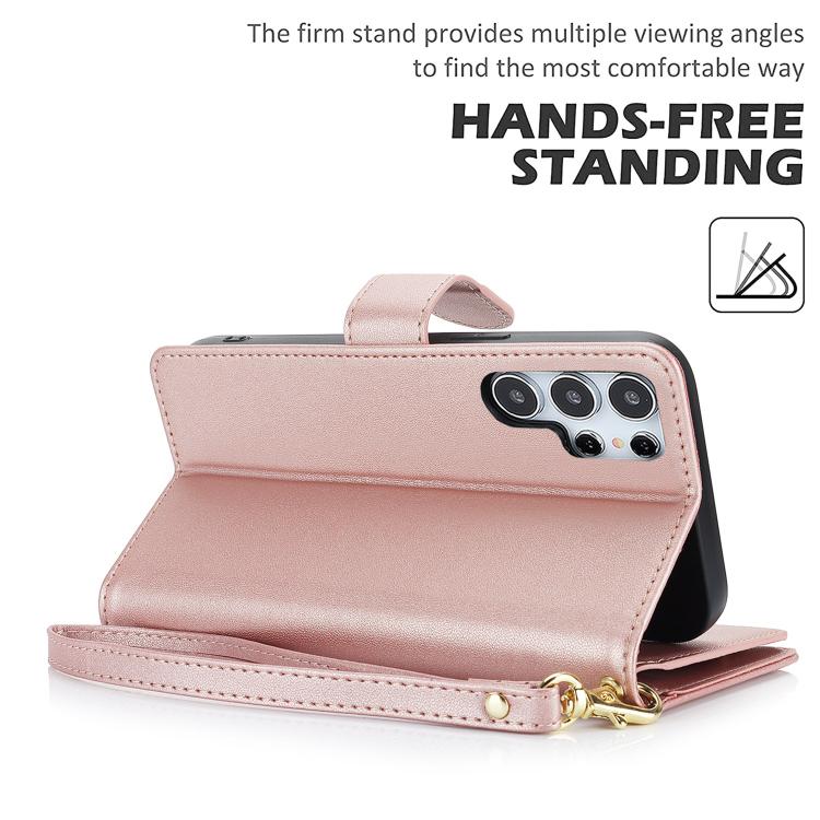 For Samsung Galaxy S25 Ultra 5G Multi-Card Wallet RFID Leather Phone Case