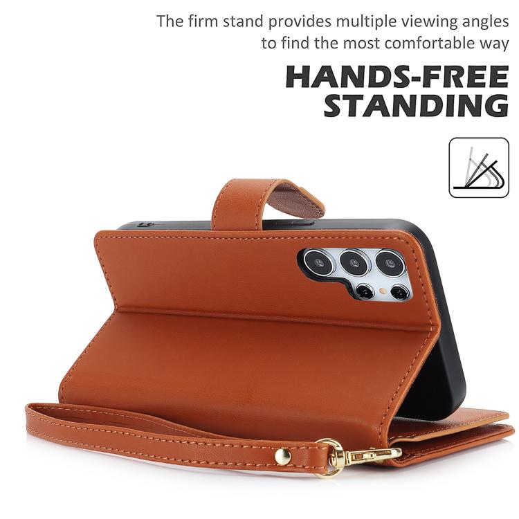 For Samsung Galaxy S25 Ultra 5G Multi-Card Wallet RFID Leather Phone Case