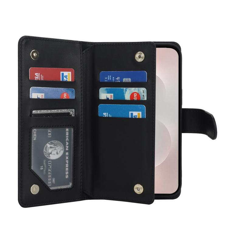 For Samsung Galaxy S25 Edge 5G Multi-Card Wallet RFID Leather Phone Case