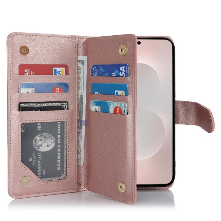 For Samsung Galaxy S25 Edge 5G Multi-Card Wallet RFID Leather Phone Case