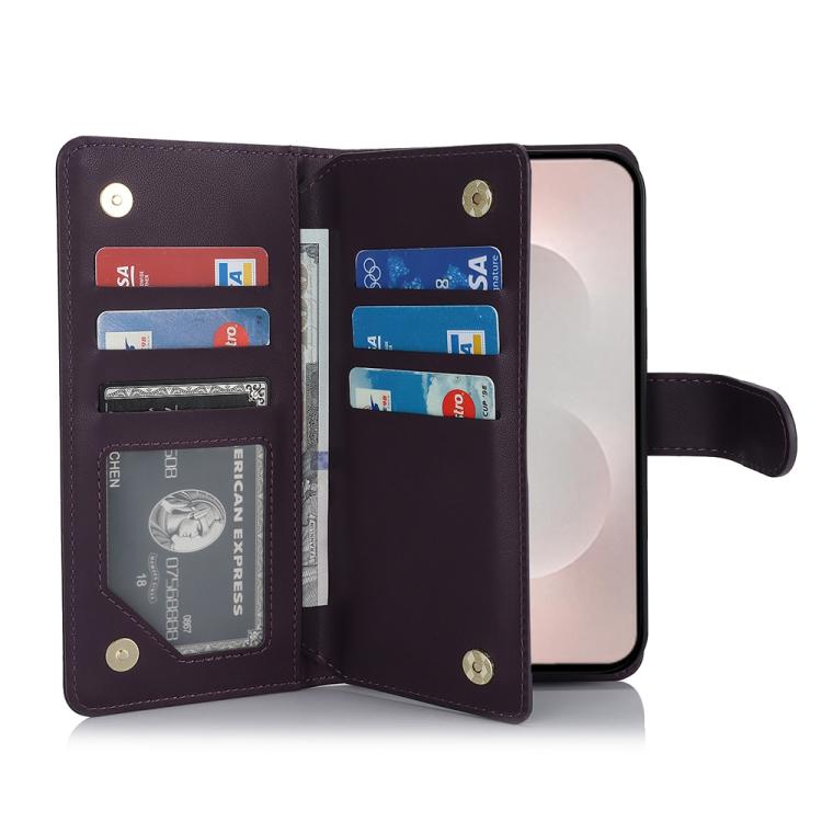 For Samsung Galaxy S25 Edge 5G Multi-Card Wallet RFID Leather Phone Case
