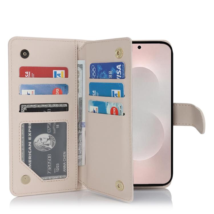 For Samsung Galaxy S25 Edge 5G Multi-Card Wallet RFID Leather Phone Case
