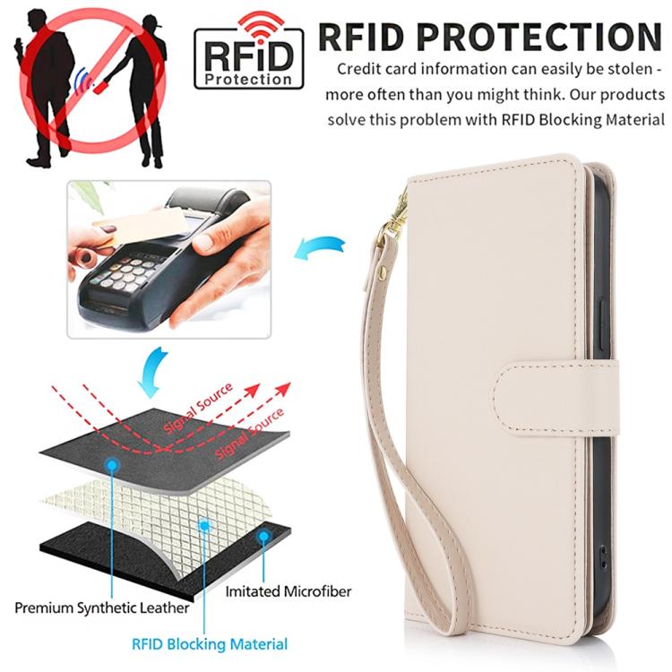 For Samsung Galaxy S25 Edge 5G Multi-Card Wallet RFID Leather Phone Case