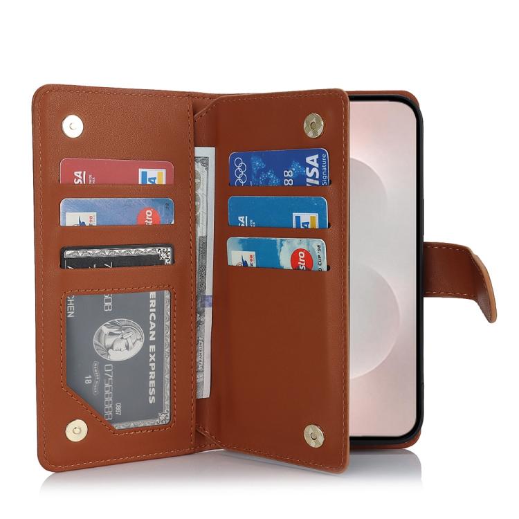 For Samsung Galaxy S25 Edge 5G Multi-Card Wallet RFID Leather Phone Case