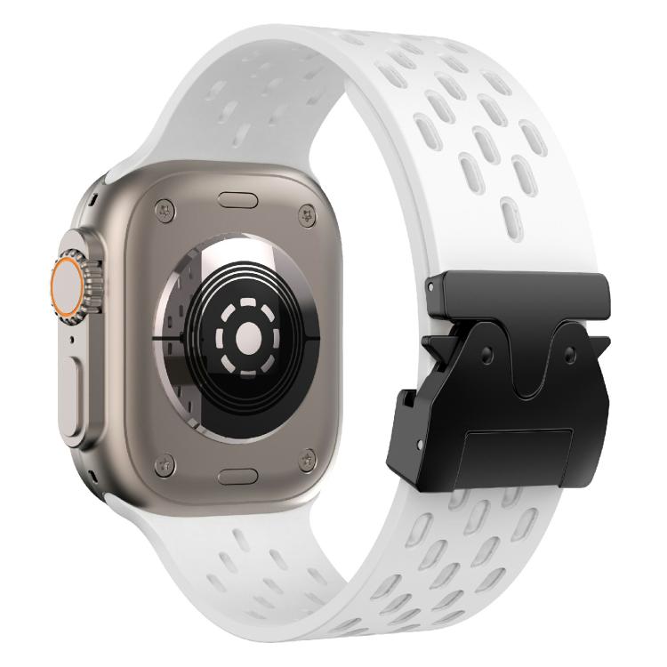 For Apple Watch 42mm / 41mm / 40mm / 38mm Kalebol Mesh Umbrella Buckle Silicone Watch Strap