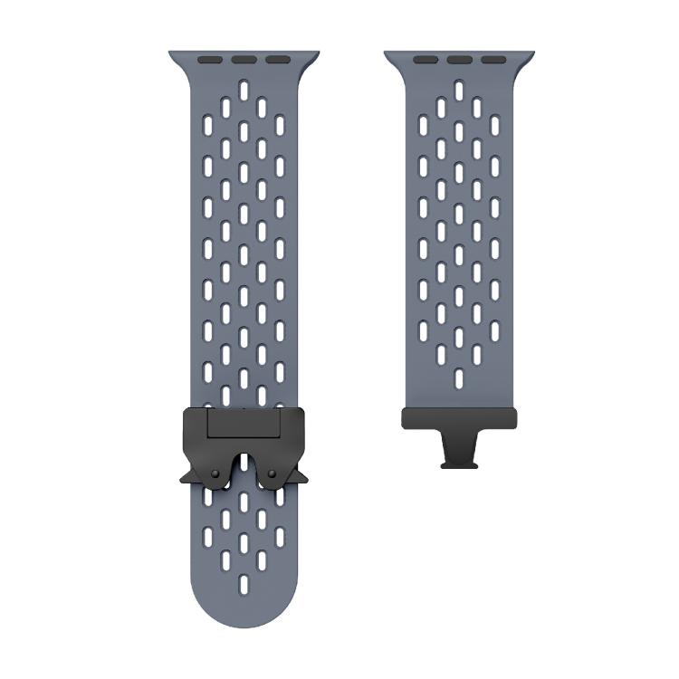 For Apple Watch 42mm / 41mm / 40mm / 38mm Kalebol Mesh Umbrella Buckle Silicone Watch Strap