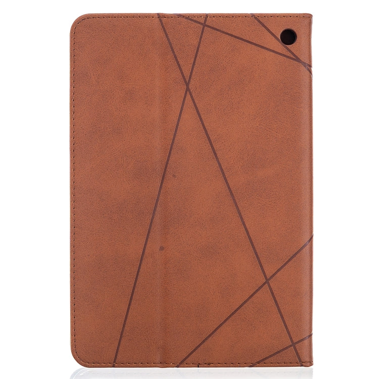 For Amazon Kindle Fire HD8 (2020) Rhombus Texture Horizontal Flip Magnetic Leather Case with Holder & Card Slots