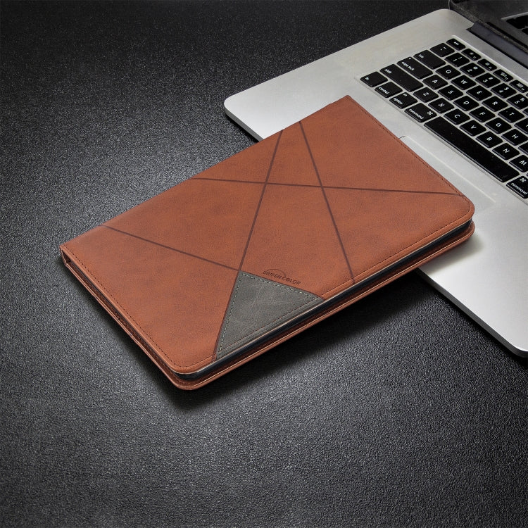 For Amazon Kindle Fire HD8 (2020) Rhombus Texture Horizontal Flip Magnetic Leather Case with Holder & Card Slots