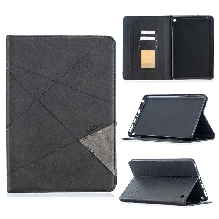 For Amazon Kindle Fire HD8 (2020) Rhombus Texture Horizontal Flip Magnetic Leather Case with Holder & Card Slots