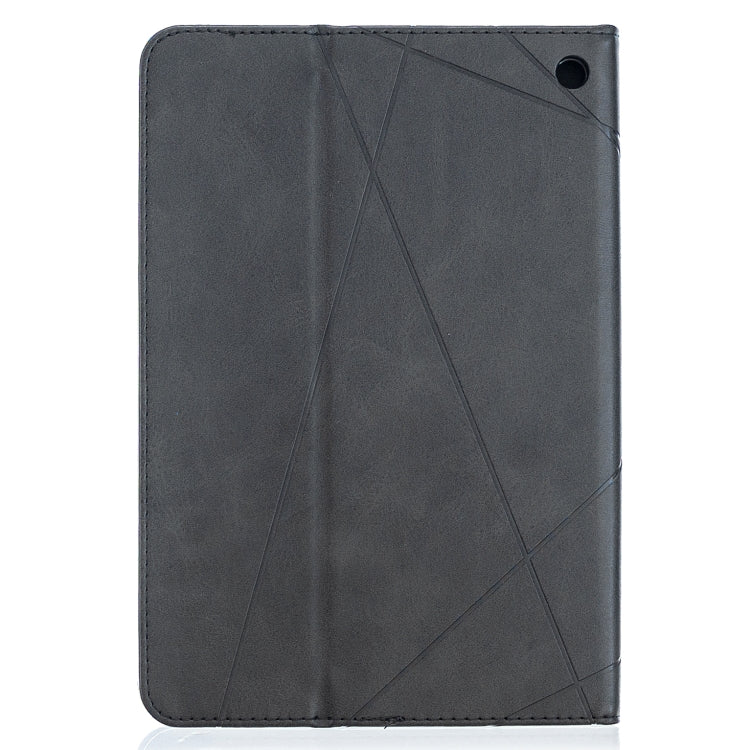 For Amazon Kindle Fire HD8 (2020) Rhombus Texture Horizontal Flip Magnetic Leather Case with Holder & Card Slots