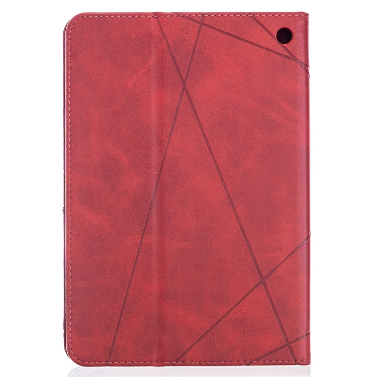 For Amazon Kindle Fire HD8 (2020) Rhombus Texture Horizontal Flip Magnetic Leather Case with Holder & Card Slots