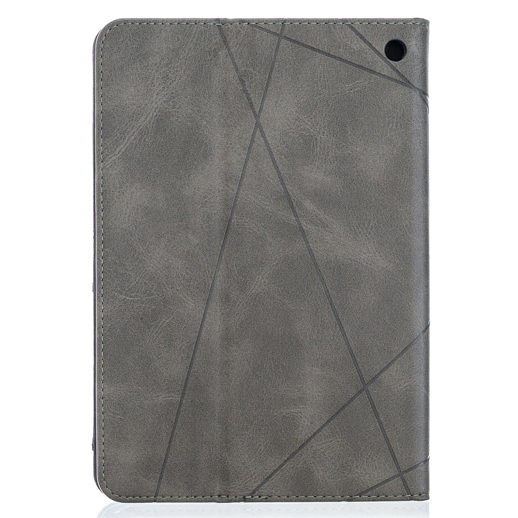 For Amazon Kindle Fire HD8 (2020) Rhombus Texture Horizontal Flip Magnetic Leather Case with Holder & Card Slots