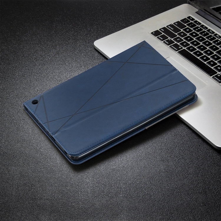 For Amazon Kindle Fire HD8 (2020) Rhombus Texture Horizontal Flip Magnetic Leather Case with Holder & Card Slots