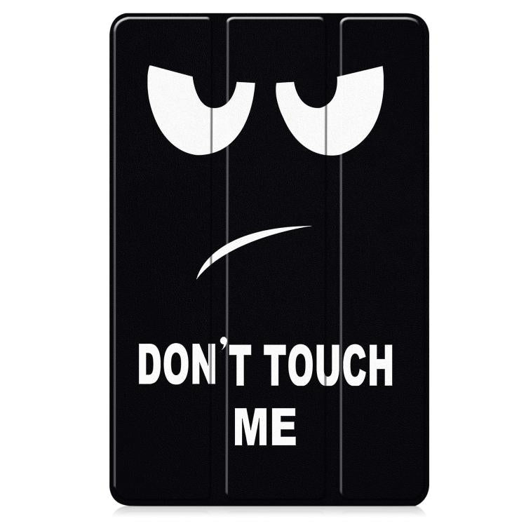 For Lenovo Idea Tab Pro Custer Painted 3-Fold Holder Leather Smart Tablet Case