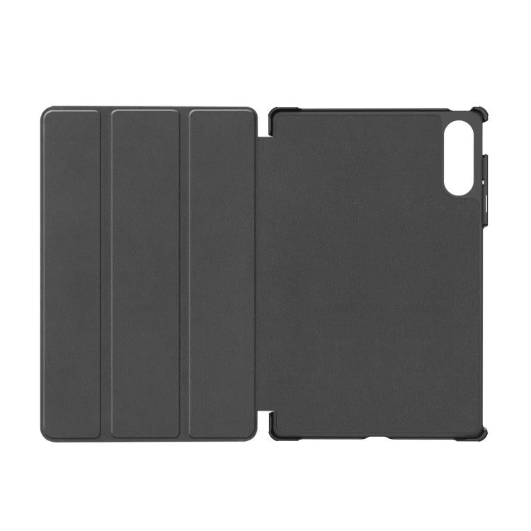 For Lenovo Idea Tab Pro Gen 2 13 Custer Painted 3-Fold Holder Leather Smart Tablet Case