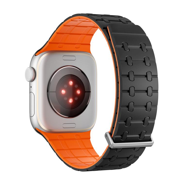 For Apple Watch 46mm / 49mm / 45mm / 44mm Kalebol Magnetic Silicone Watch Strap