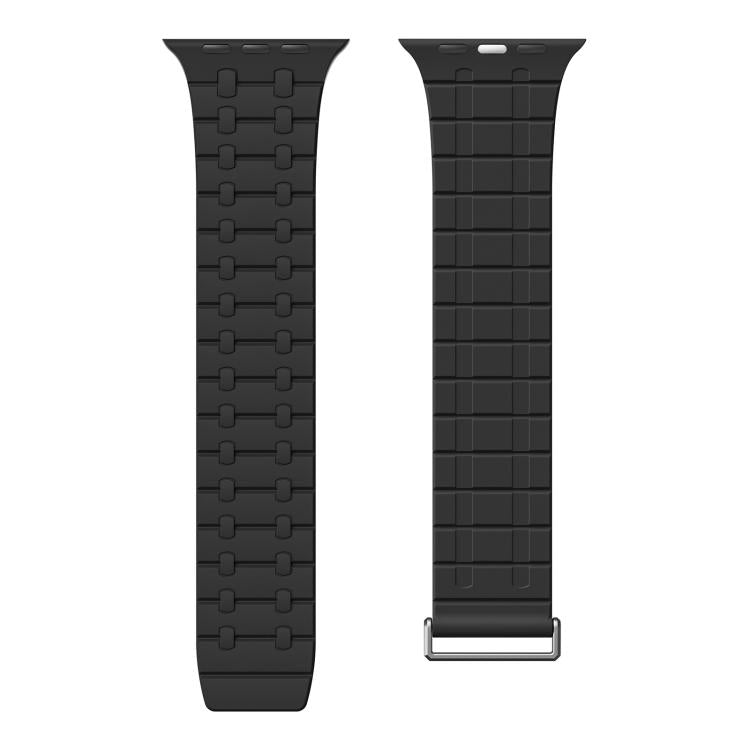 For Apple Watch 46mm / 49mm / 45mm / 44mm Kalebol Magnetic Silicone Watch Strap