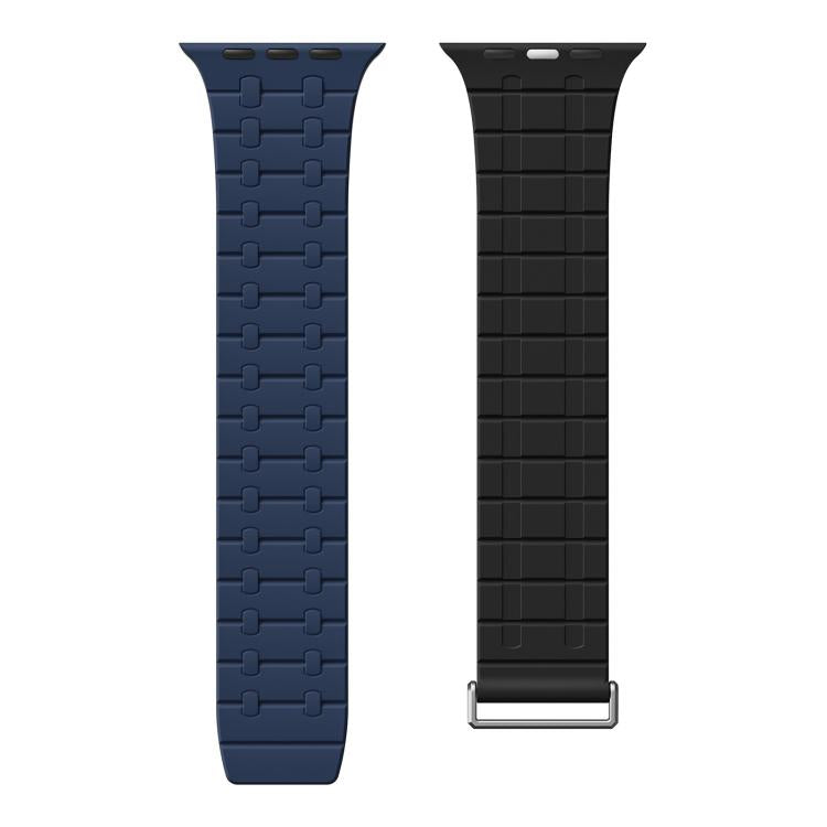 For Apple Watch 46mm / 49mm / 45mm / 44mm Kalebol Magnetic Silicone Watch Strap
