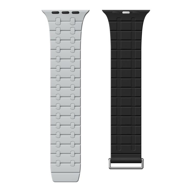 For Apple Watch 46mm / 49mm / 45mm / 44mm Kalebol Magnetic Silicone Watch Strap