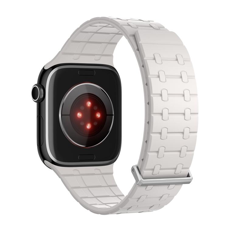 For Apple Watch 46mm / 49mm / 45mm / 44mm Kalebol Magnetic Silicone Watch Strap