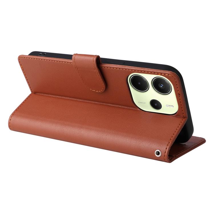 For Redmi Note 14 4G 164.84mm 3-Card Slots Multifunctional Leather Phone Case
