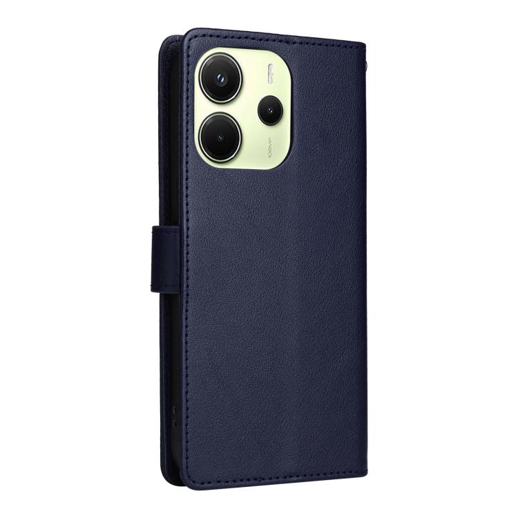 For Redmi Note 14 4G 164.84mm 3-Card Slots Multifunctional Leather Phone Case
