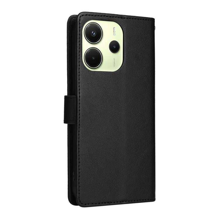 For Redmi Note 14 4G 164.84mm 3-Card Slots Multifunctional Leather Phone Case