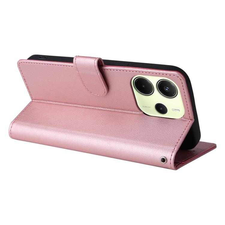 For Redmi Note 14 4G 164.84mm 3-Card Slots Multifunctional Leather Phone Case