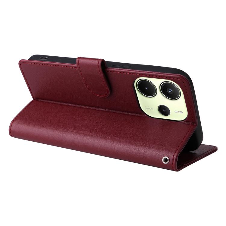 For Redmi Note 14 4G 164.84mm 3-Card Slots Multifunctional Leather Phone Case