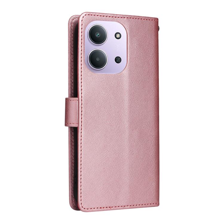 For Redmi 15C 5G / 4G Global 171mm 3-Card Slots Multifunctional Leather Phone Case