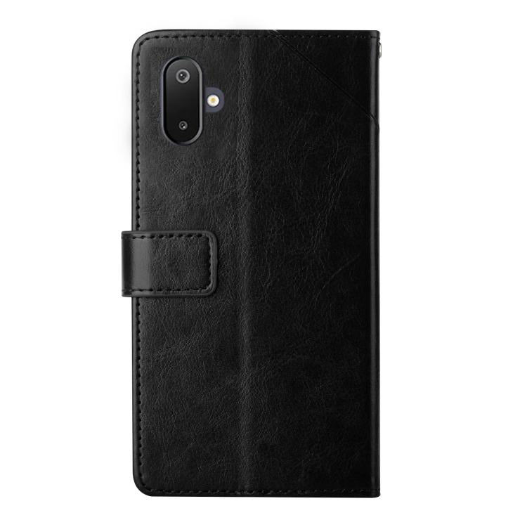 For Samsung Galaxy F06 5G / M06 5G Y-shaped Pattern Flip Leather Phone Case