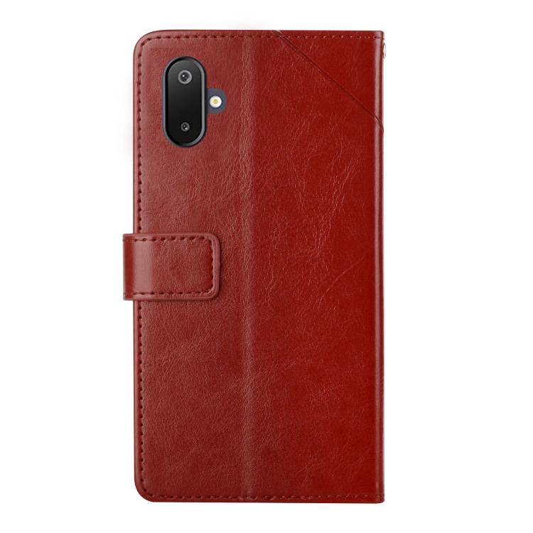 For Samsung Galaxy F06 5G / M06 5G Y-shaped Pattern Flip Leather Phone Case
