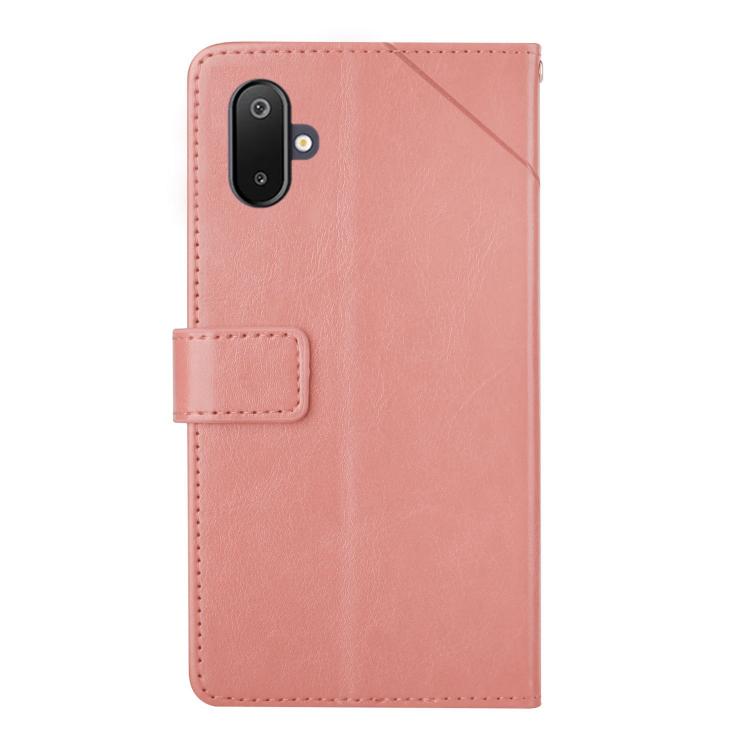 For Samsung Galaxy F06 5G / M06 5G Y-shaped Pattern Flip Leather Phone Case