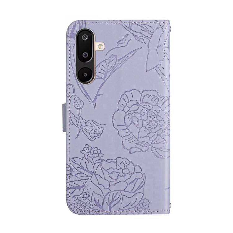 For Samsung Galaxy F16 5G / M16 5G Skin Feel Butterfly Embossed Flip Leather Phone Case